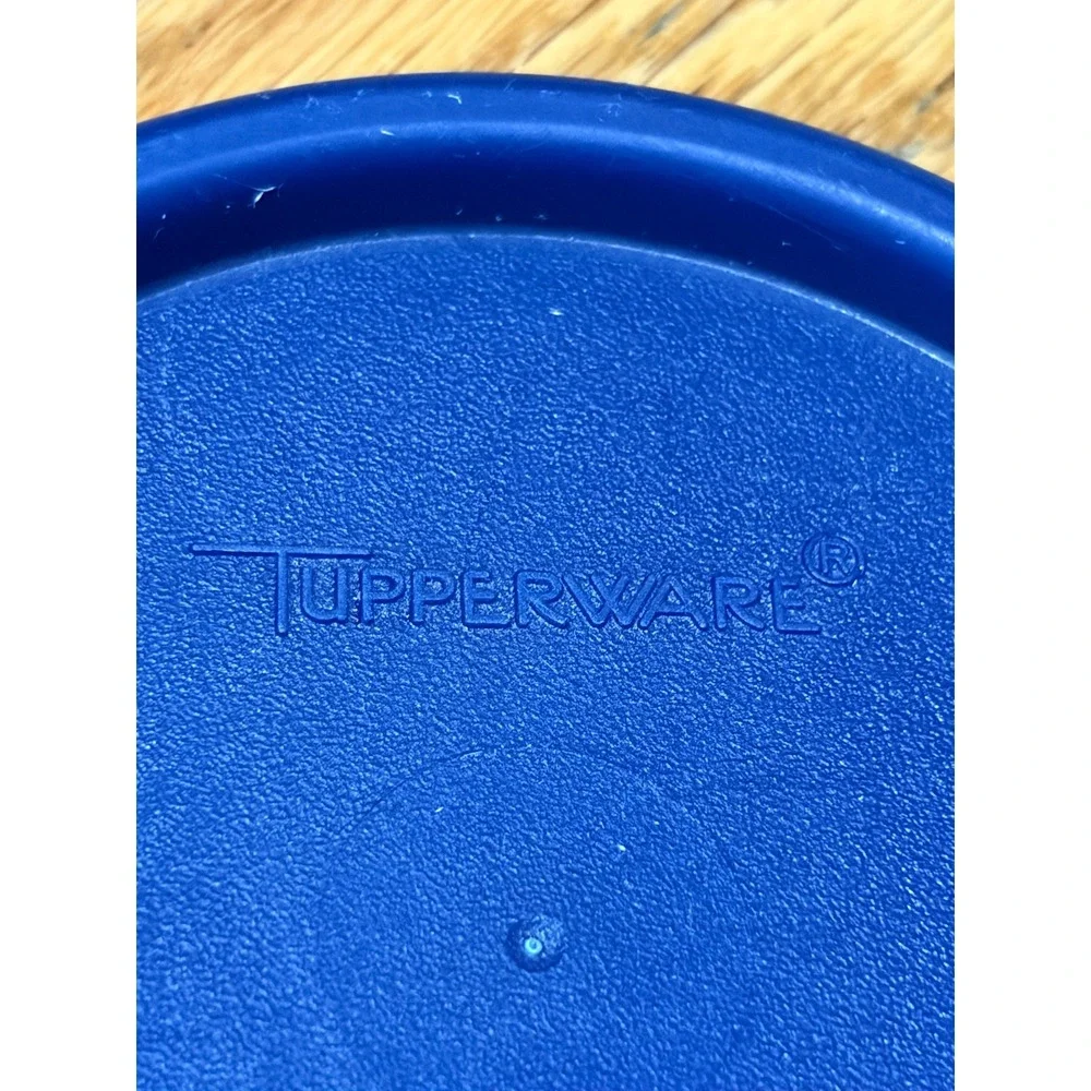 Tupperware Modular Mates Oval 5 Canister Blue Seal 1661-8 4.75 Cups 1.1L USA